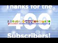 My 400 subscribers logo unused intro