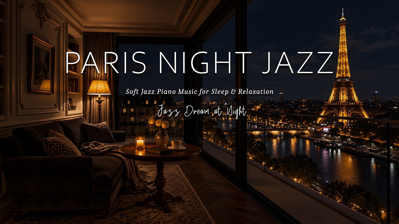 Paris Night Jazz - Soft Jazz Piano Music for Sleep & Relaxation