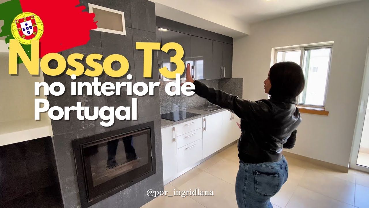 🇵🇹 Quanto custa morar no interior de Portugal? | Tour pelo nosso apartamento