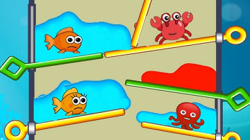 Save The Fish Love Fish - Pull The Pin - Android Gameplay Walkthrough Levels (323 to 337) part #18