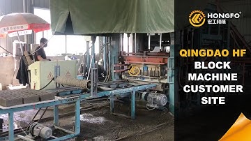 Qingdao HF QT8-15 Block Machine Customer Site
