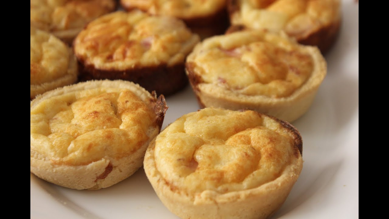 Receta de mini quiches Lorraines fáciles. Menu para el Tupper #1 - YouTube