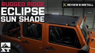 Jeep Wrangler Rugged Ridge Eclipse Sun Shade (2007-2016 JK) Review & Install screenshot 4