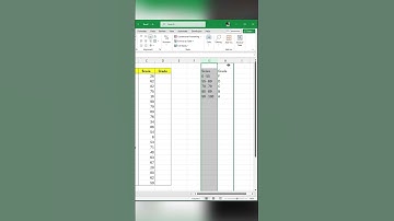 Assign Letter Grades in Excel Without IF Function #shorts#letter grades#financetips