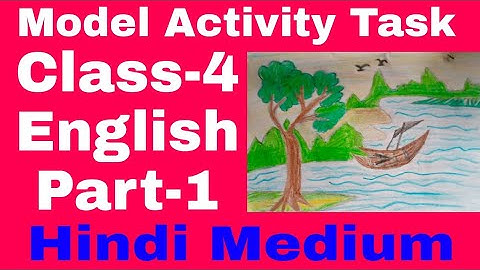 Model Activity Task Class-4 English Part-1(Hindi Medium)Full solve #WBBSE