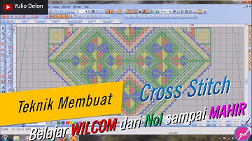 Belajar Wilcom E2 (Part 11) Teknik Membuat Desain Streamin (Cross Stitch) Pada Wilcom E2