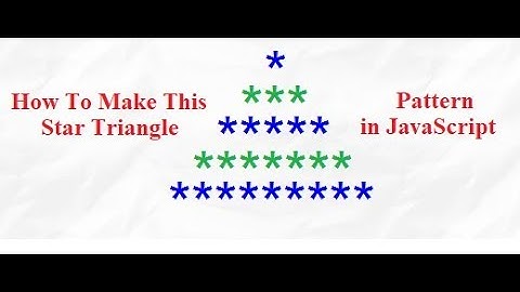 FamilySome Programming- |Star 🌟 triangle Pattern in JavaScript|