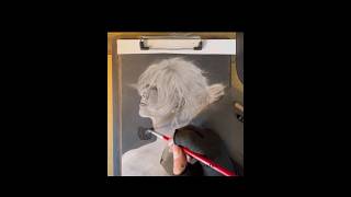   Hua Chenyu Portrait   Painting The Background Using Graphite Powder 20240312