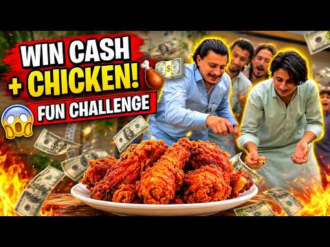 Burger & Banana Running Challenge 😱 | Cash Prize + Chicken for Winner!