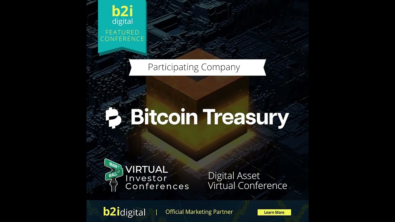 B2i Digital is pleased to highlight Bitcoin Treasury Corporation (OTCQB:  BTCFF | TSXV: BTCT) - YouTube