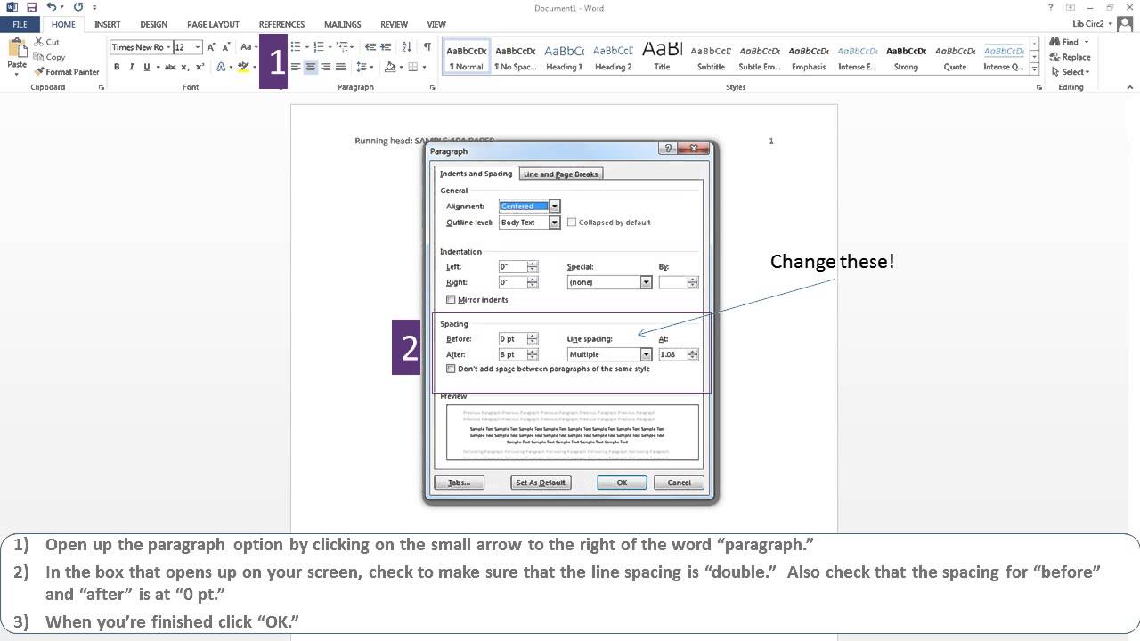 how to set up apa format on mac air