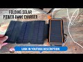 ★★★★★ Solar Charger Review - BLAVOR Power Bank with Foldable Panels 18W & 20,000mah