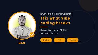 Senior Mobile App Developer | React Native, Expo, Flutter, Supabase
