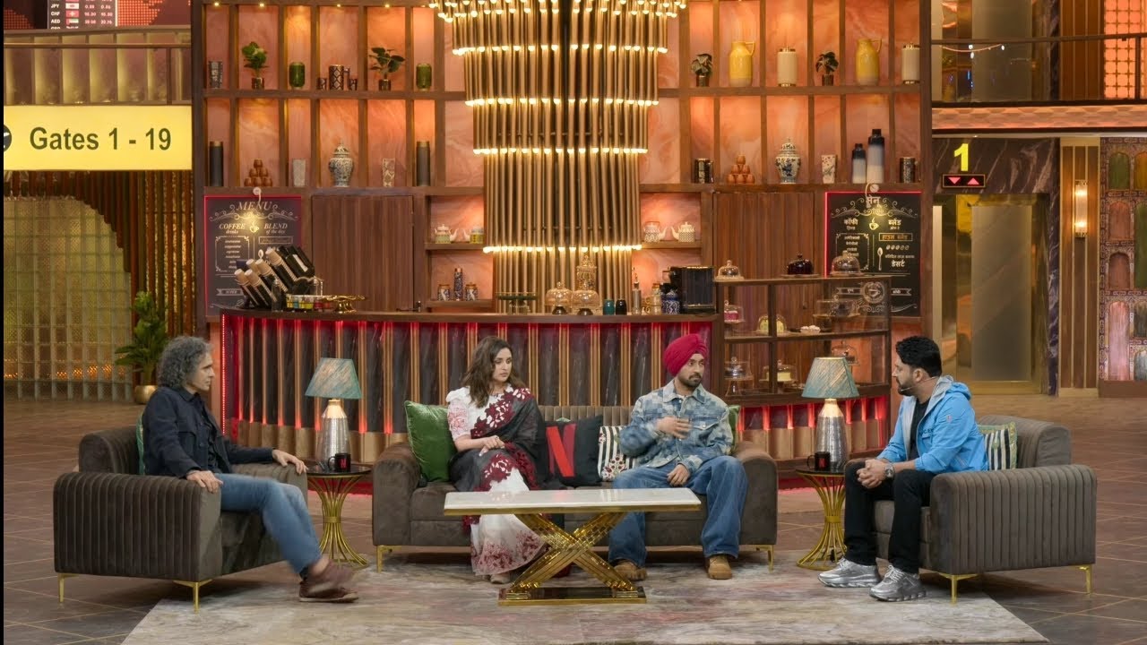 Diljit Dosanjh In Kapil Sharma Show  Amar Singh Chamkila Movie Promotion