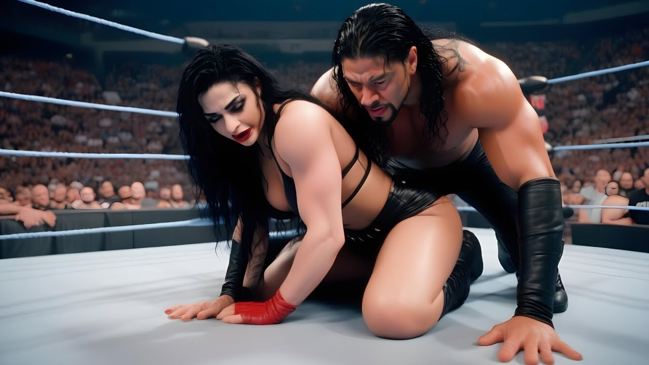 Роман Рейнс против Сарайи - Интергендерный матч (полная версия) | WWE 2K23