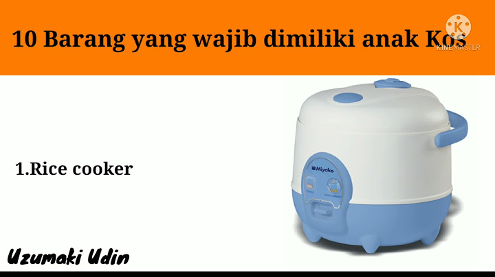 10 Barang yang Wajib dimiliki anak Kos