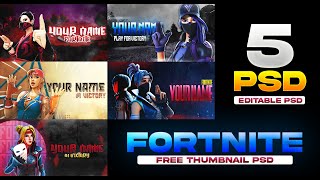 Fortnite free thumbnail PSD | Fortnight Thumbnail designs | free Fortnite thumbnails