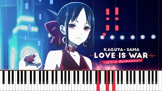 Heart Notes - Kaguya-Sama ED Piano Cover | Sheet Music [4K]