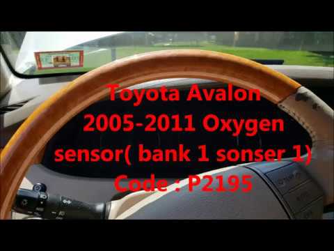 Toyota Avalon 2005-2011 Code P2195 Oxygen Sensor (Bank 1 sensor 1 ) replace Part 1