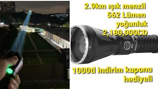 2.9KM 562LM Uzun Mesafeli ASTROLUX WP3 LEP lazer el feneri