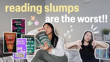 tips I used to get out of a reading slump 📖😴 | reading vlog