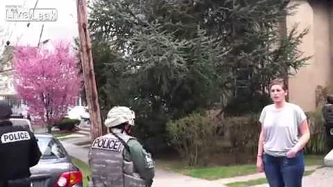 Armed Strangers Kick Out Woman And Search Her House