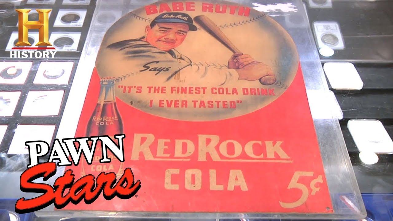 Babe Ruth Red Rock Cola Poster (Season 8) | Pawn Stars - YouTube