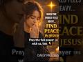 When the World Feels Heavy… Find Peace in Jesus 🙏