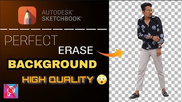 How To Perfect Erase Background In Autodesk Sketchbook || Background Remove Easley