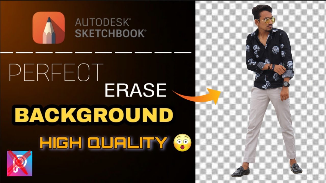 How To Perfect Erase Background In Autodesk Sketchbook || Background Remove Easley