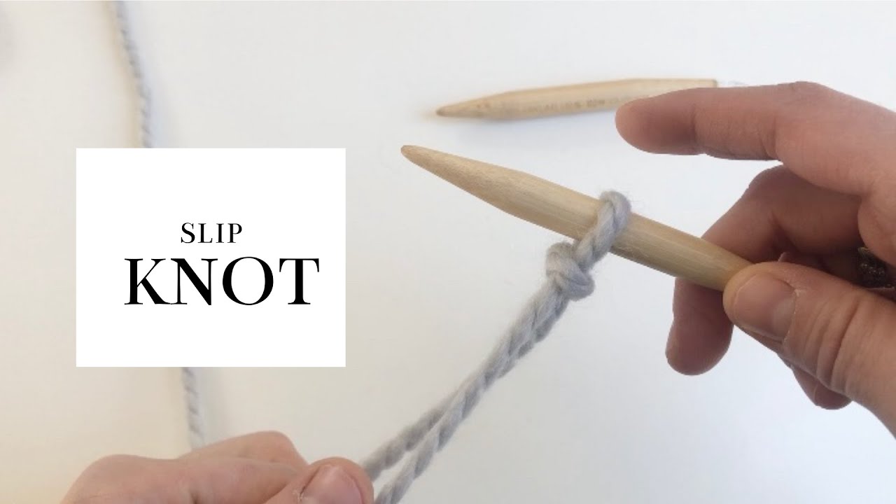 KNIT + CROCHET | How to Tie a Slip Knot - YouTube