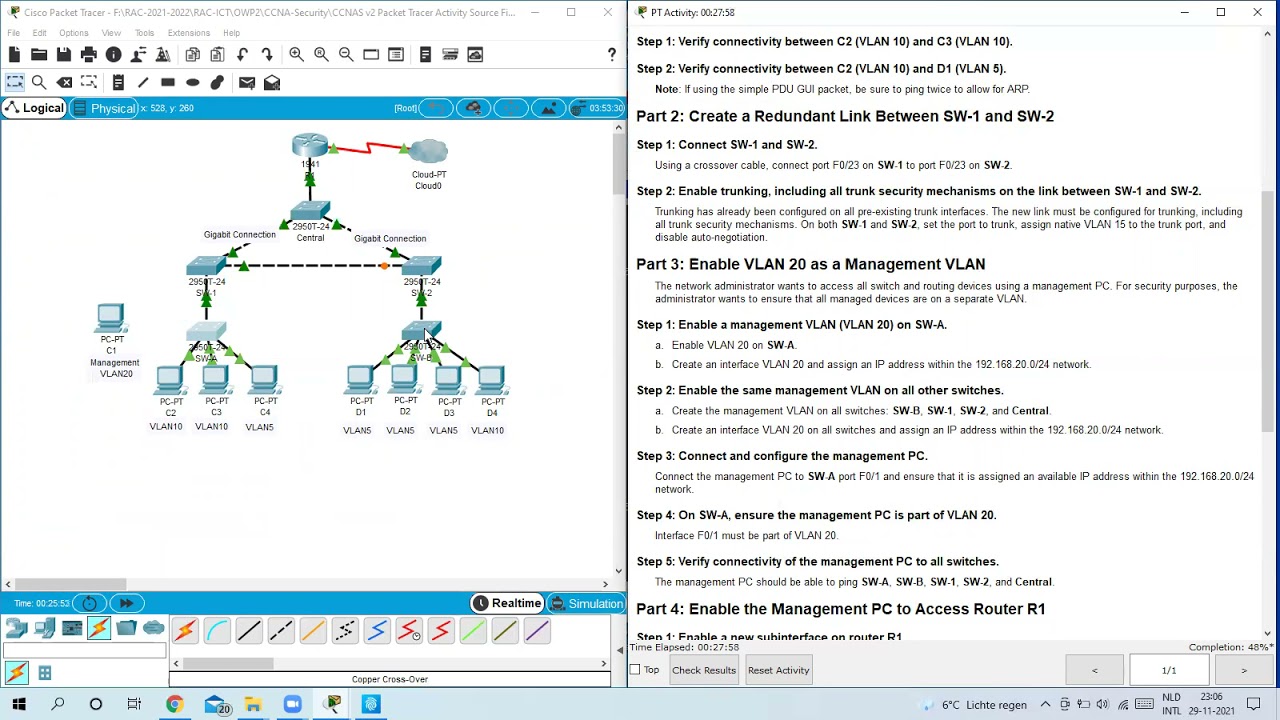 CCNA Security   6 3 1 3   Layer 2 VLAN Security