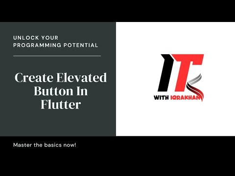 Elevated Button in Flutter | step-by-step guide