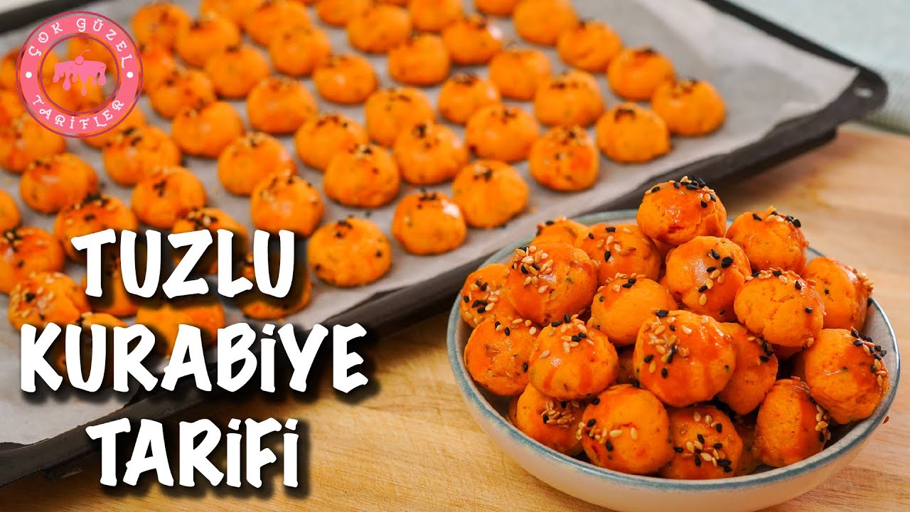 Bu Kurabiyeler Ağızda Eriyor???? Margarinsiz! Yediğim En Güzel Lokmalık Tuzlu Kurabiye Tarifi Baharatlı