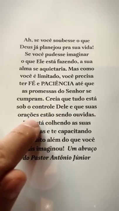 DEUS FALOU MUITO FORTE AO MEU CORAÇÃO PARA TE ENTREGAR ESSA PALAVRA! #shorts
