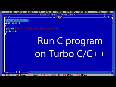 How to Run first C program on TurboC/C++ (Updated 2021)