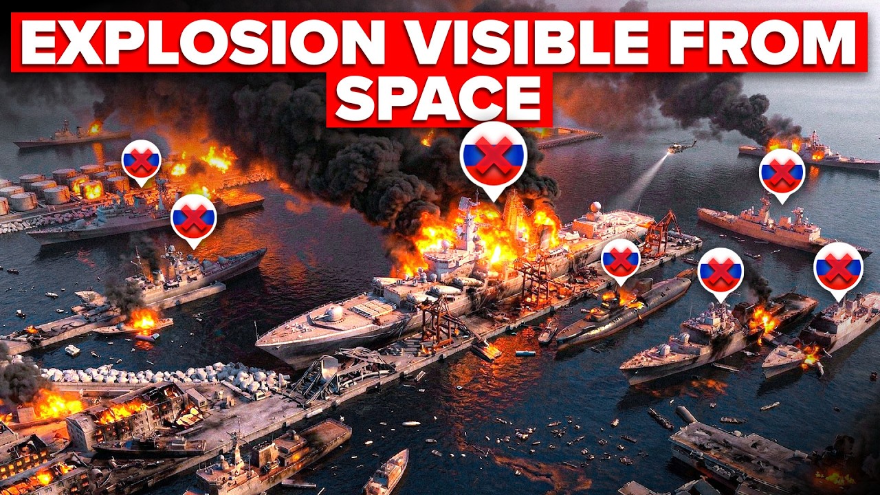 MASSIVE FIREBALL Engulfs Russian Port of Novorossiysk… EVERYTHING is GONE