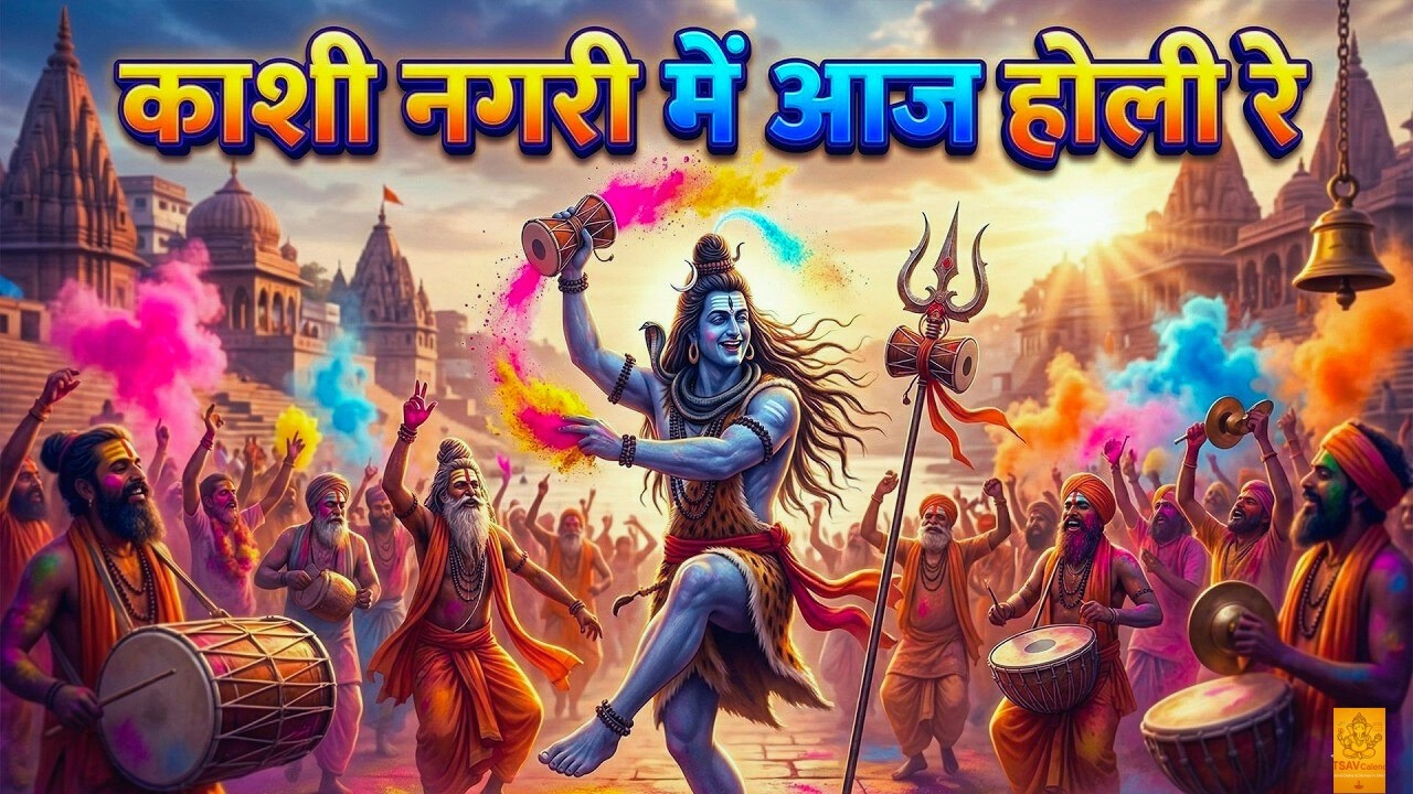 काशी नगरी में आज होली रे 🌸 Shiv Parvati Holi Bhajan | Bholenath New Holi Song