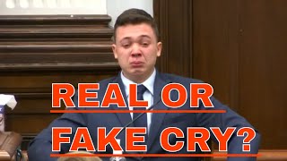 Kyle Rittenhouse crying on stand; is Kyle Rittenhouse  guilty or innocent - Real lawyer reacts