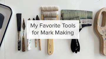 My Favorite Tools for Abstract Art | Mark Making for Abstract Paintings