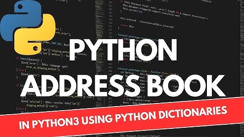 Python Project for Beginners|Build Address Book Python| #python #pythonprojects  #pythonforbeginners