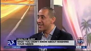 Dr. Shady Salib interviewed for Handwashing Awareness Week on WFLX Fox 29 screenshot 2