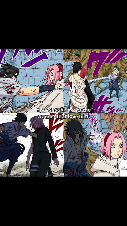 The Difference Between  🫰 ....#naruto #anime #sasuke #sakura