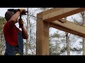 S1 EP53 | WOODWORK | TIMBER FRAME BASICS | DAY TWO BUILDING THE CABIN
