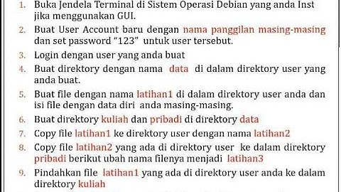 Administrasi  Dasar Linux atau Perintah Dasar Linux Distro Debian 7.5