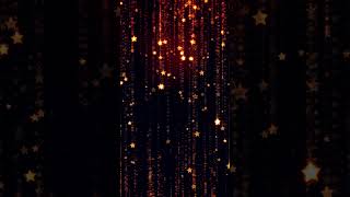 Sparkling Gold glamour Stars Falling | Mesmerizing Loop Animation