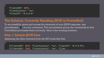 How to Iterate over a JSON response from an API in PowerShell