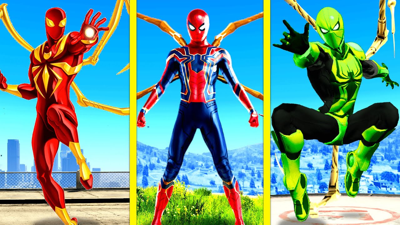 UPGRADING IRON SPIDER Into A GOD In GTA 5 Mods ... (Secret Powers!)