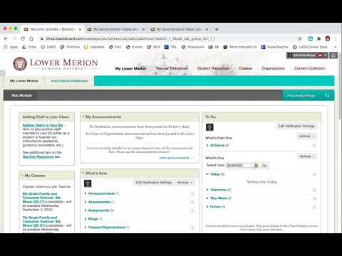 Cleaning up "My Lower Merion" on Blackboard: Bonus Bb Tutorial for ...