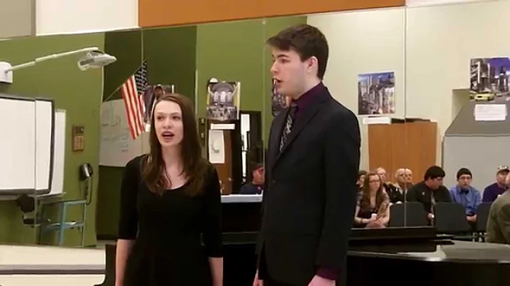 Mikaela and Ryan performing "The Snow Begins to Fall" on March 28, 2015